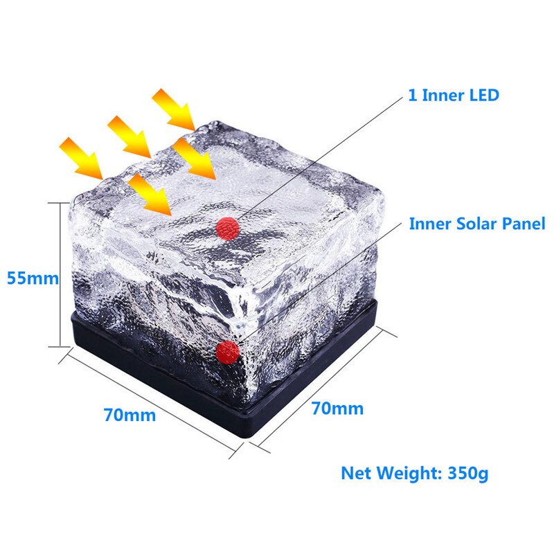 Lámpara suelo diseño cubo de hielo LED 5W - Imagen 2