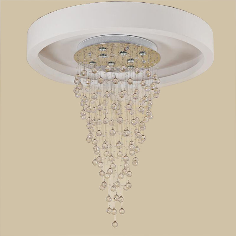 Nuevas luces colgantes de cristal modernas luces colgantes cónicas LED lámparas colgantes lámparas de habitación lámpara de escalera - Imagen 2