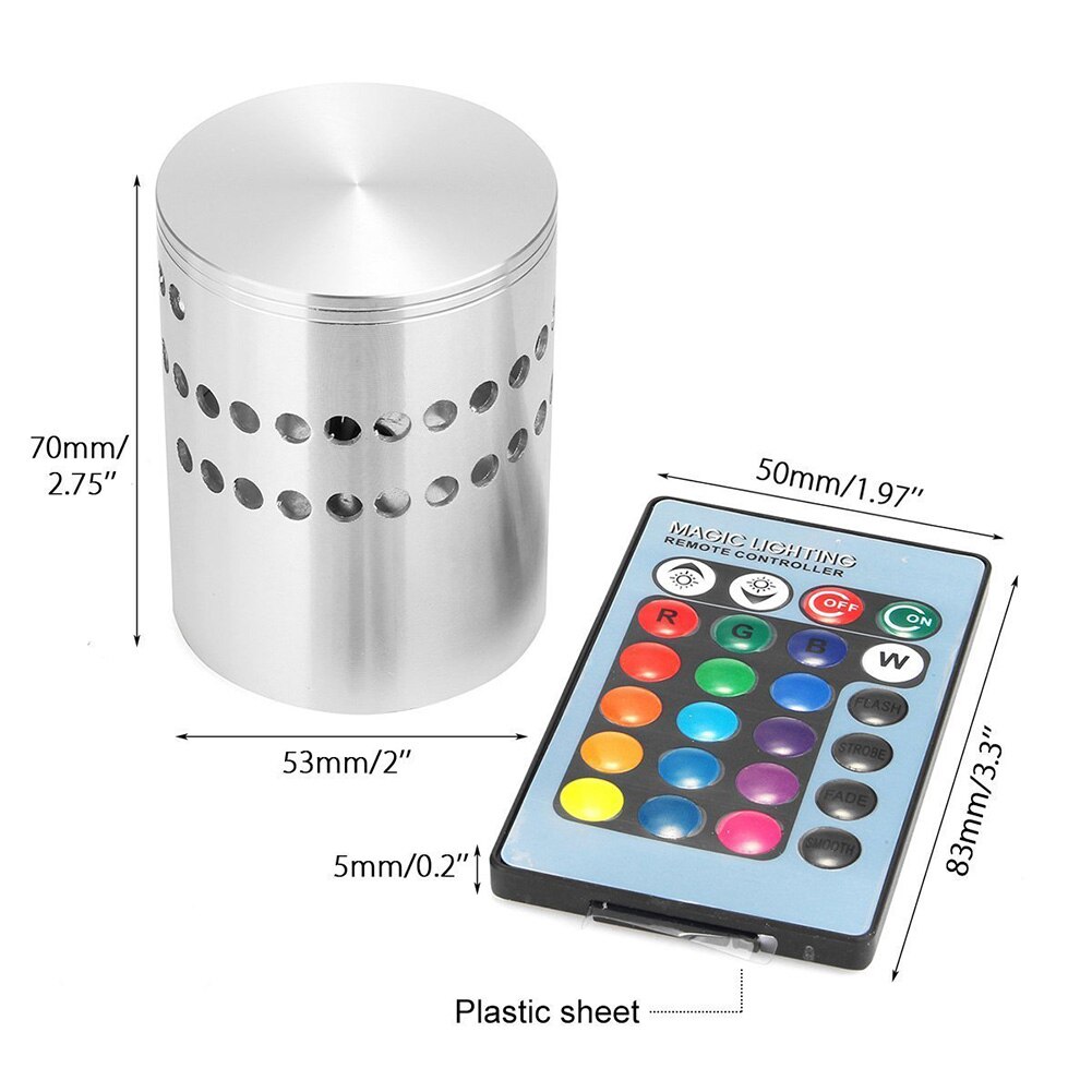 Espectacular efecto agujero en la pared multicolor RGB, decora tu pasillo, sala de juegos, mando distancia - Imagen 4