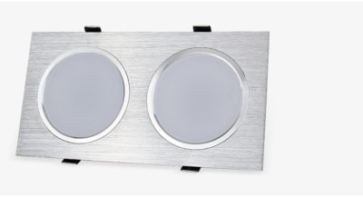 Foco LED empotrable en techo de 6w -14w - 18w - 24w doble cabezal bombilla regulable AC85-265V