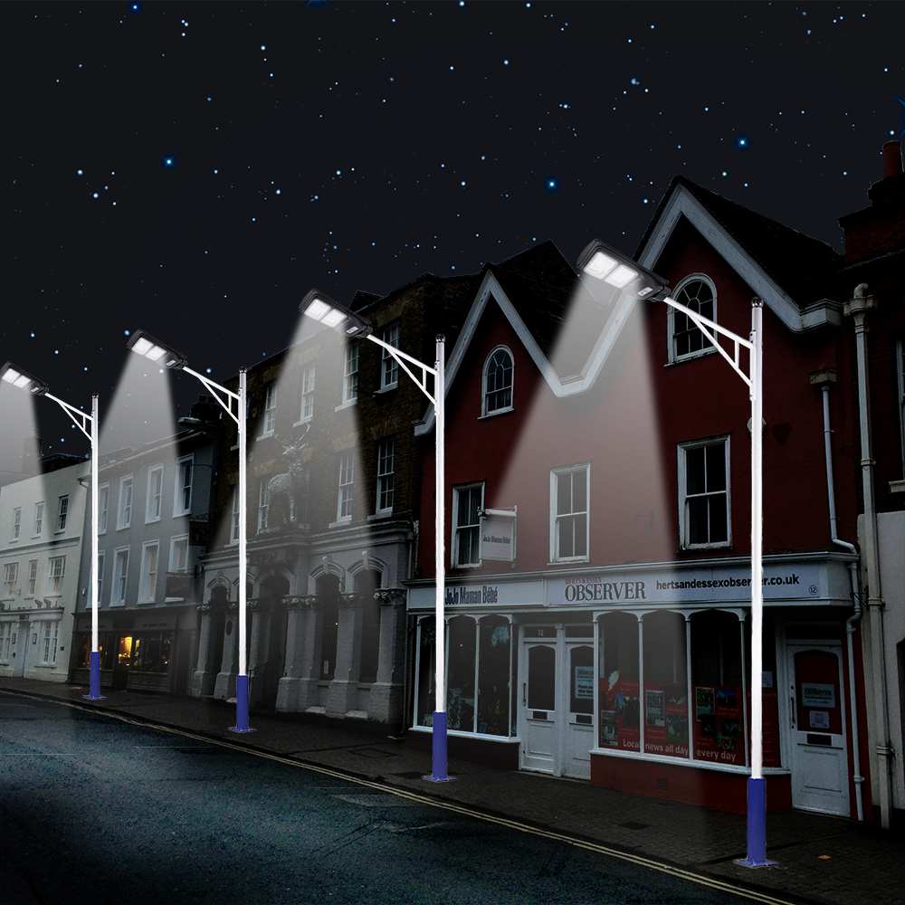 Farola con energía solar encendido automático por movimiento, potencia 60W, 90W, 150W - Imagen 16