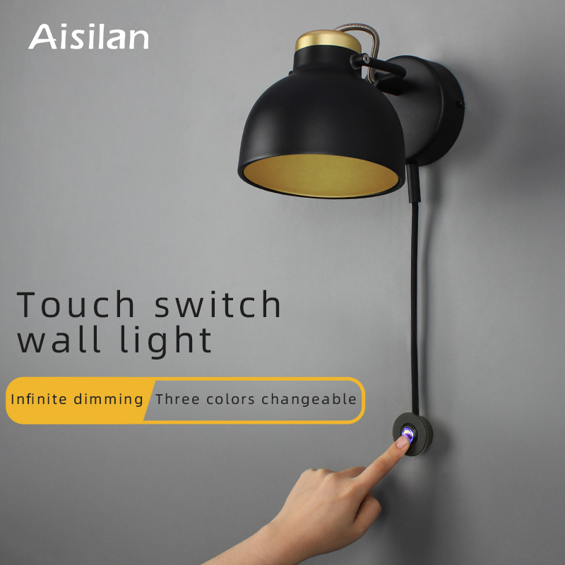 Lámpara cabecero cama lectura orientable, control de color luz y brillo variable. - Imagen 2