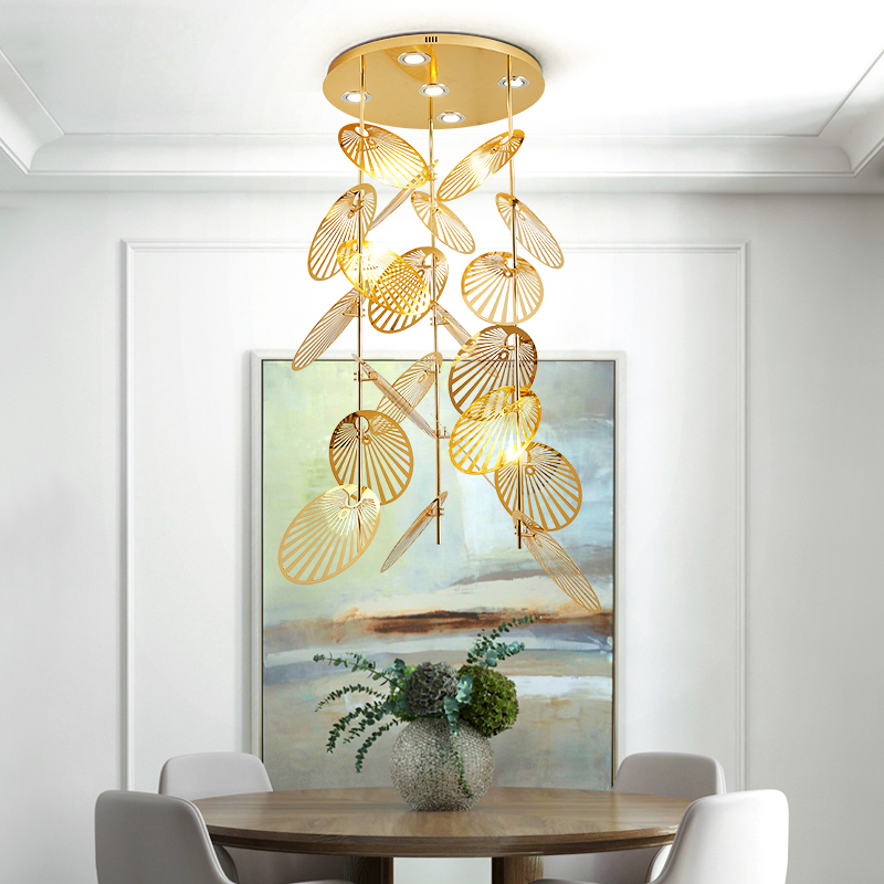 Lámpara colgante larga especial huecos escaleras techos altos - Imagen 3