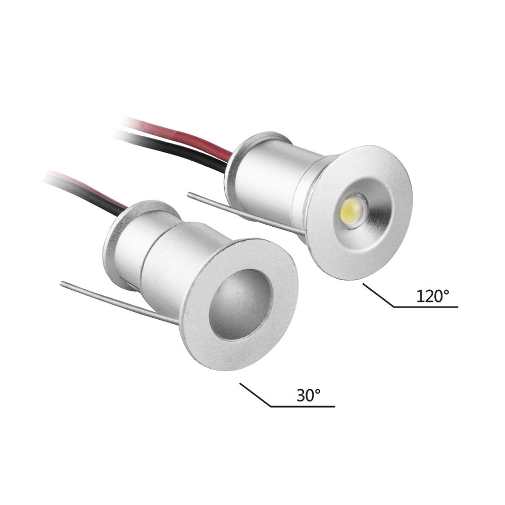 Lote 9 mini focos de 1 W empotrables en techo 12V , ideales iluminación decorativa puntual - Imagen 5