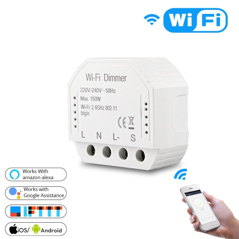 Dimmer interruptor regulador de luz wifi