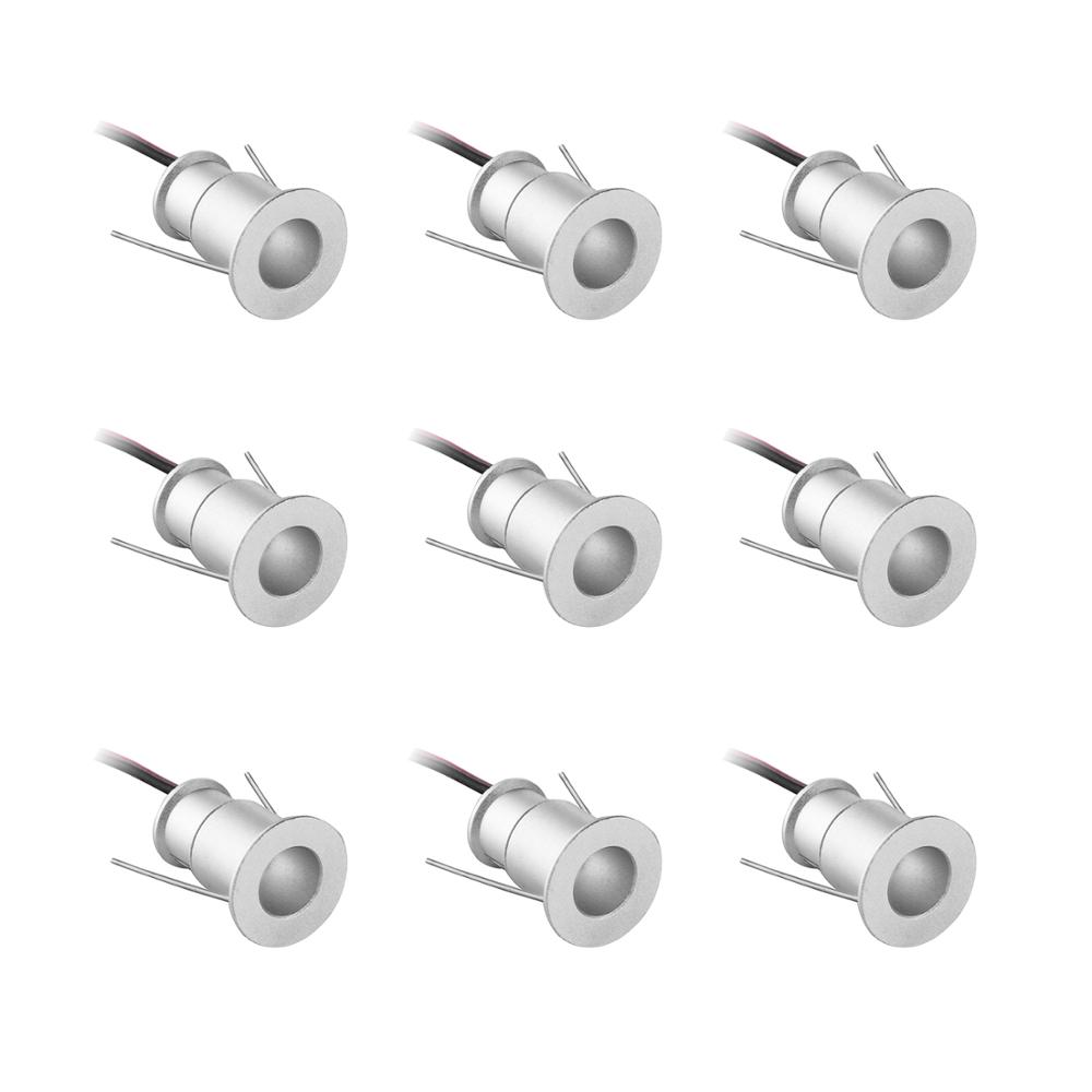 Lote 9 mini focos de 1 W empotrables en techo 12V , ideales iluminación decorativa puntual - Imagen 13