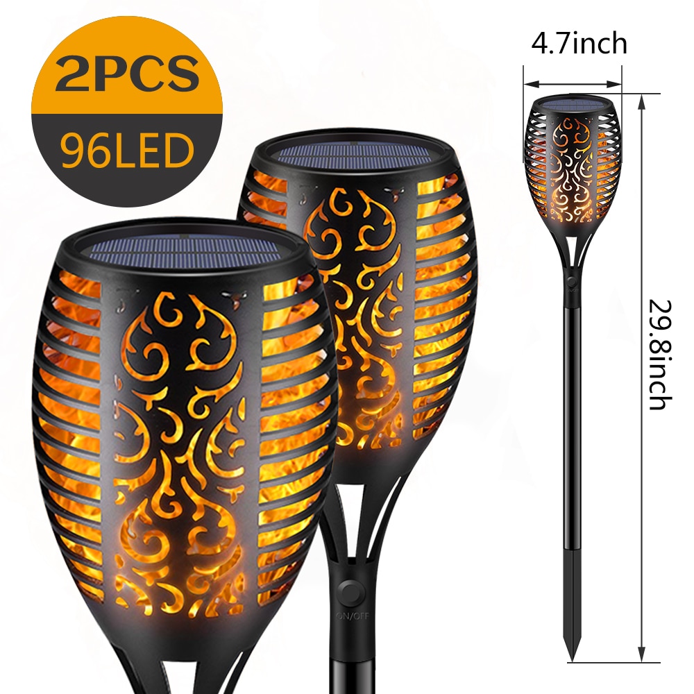 Antorchas iluminacion exterior energía solar - Imagen 7