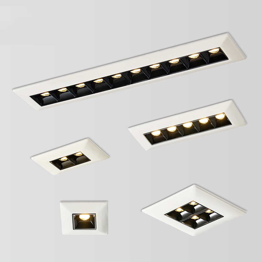 Proyector lineal empotrado en techo potencias desde 2W hasta 20W, múltiples LED, decoración nórdica - Imagen 3