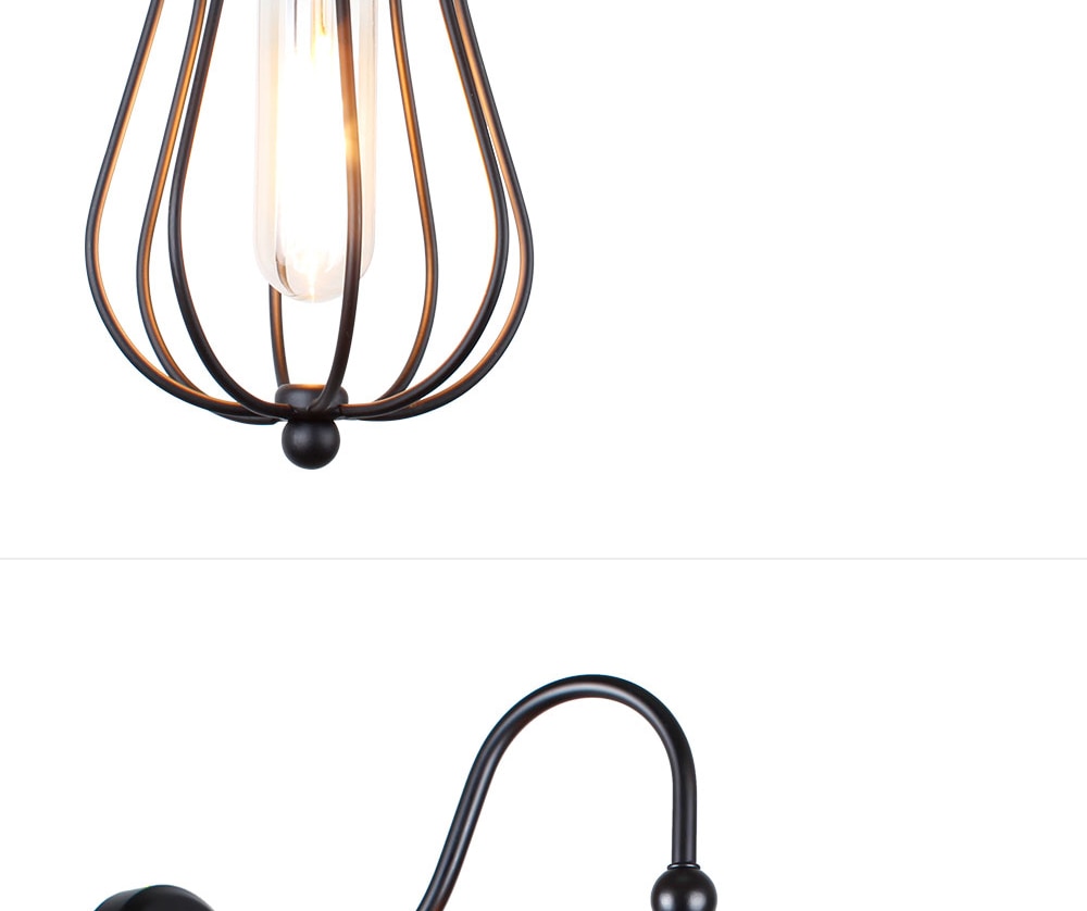 Apliques de pared estilo vingate, admiten bombillas E27desde 2W hasta 15W - Imagen 20