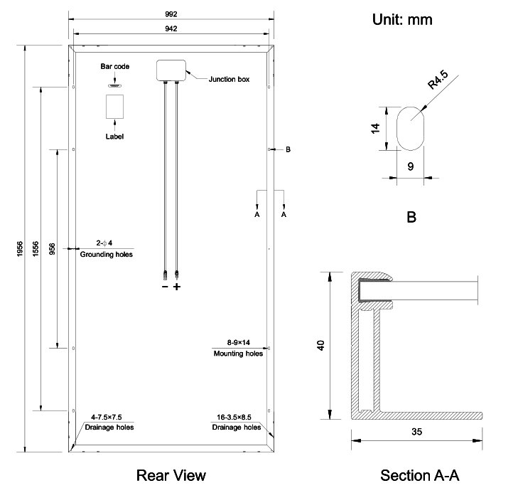 Panel solar Amerisolar 380W - Imagen 6