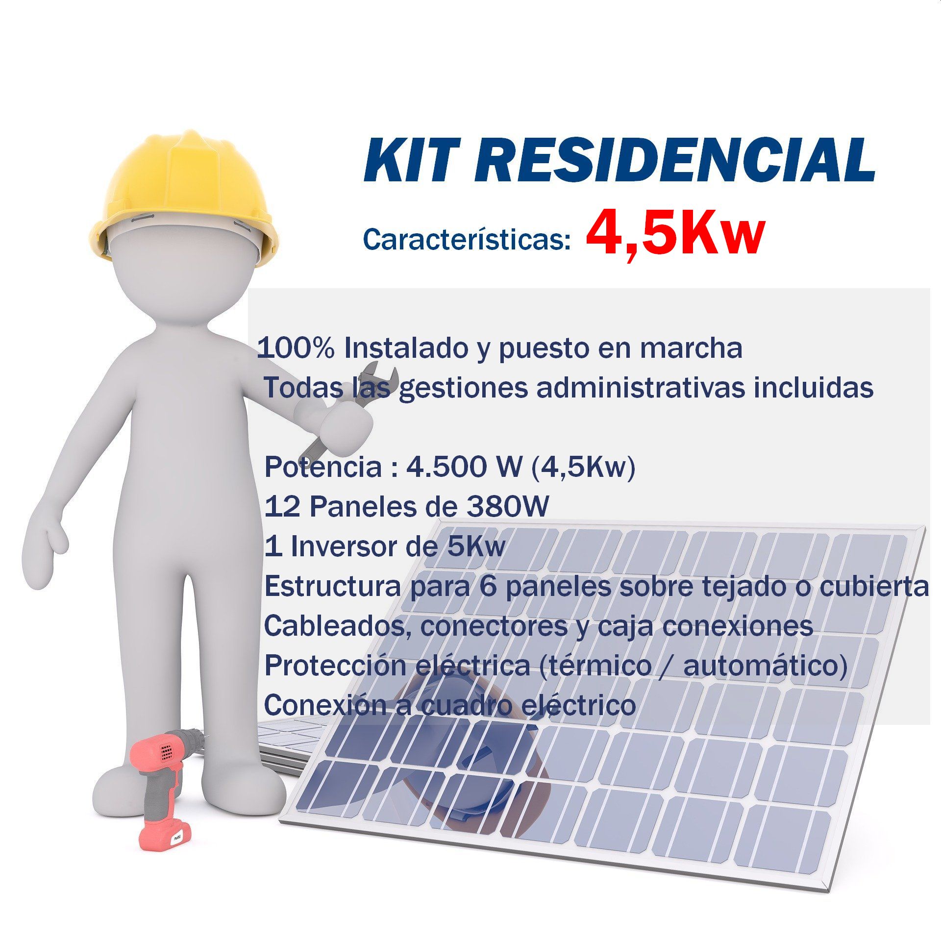 Kit autoconsumo energía solar desde 2Kw a 15Kw -Kit solar financiado - Imagen 6