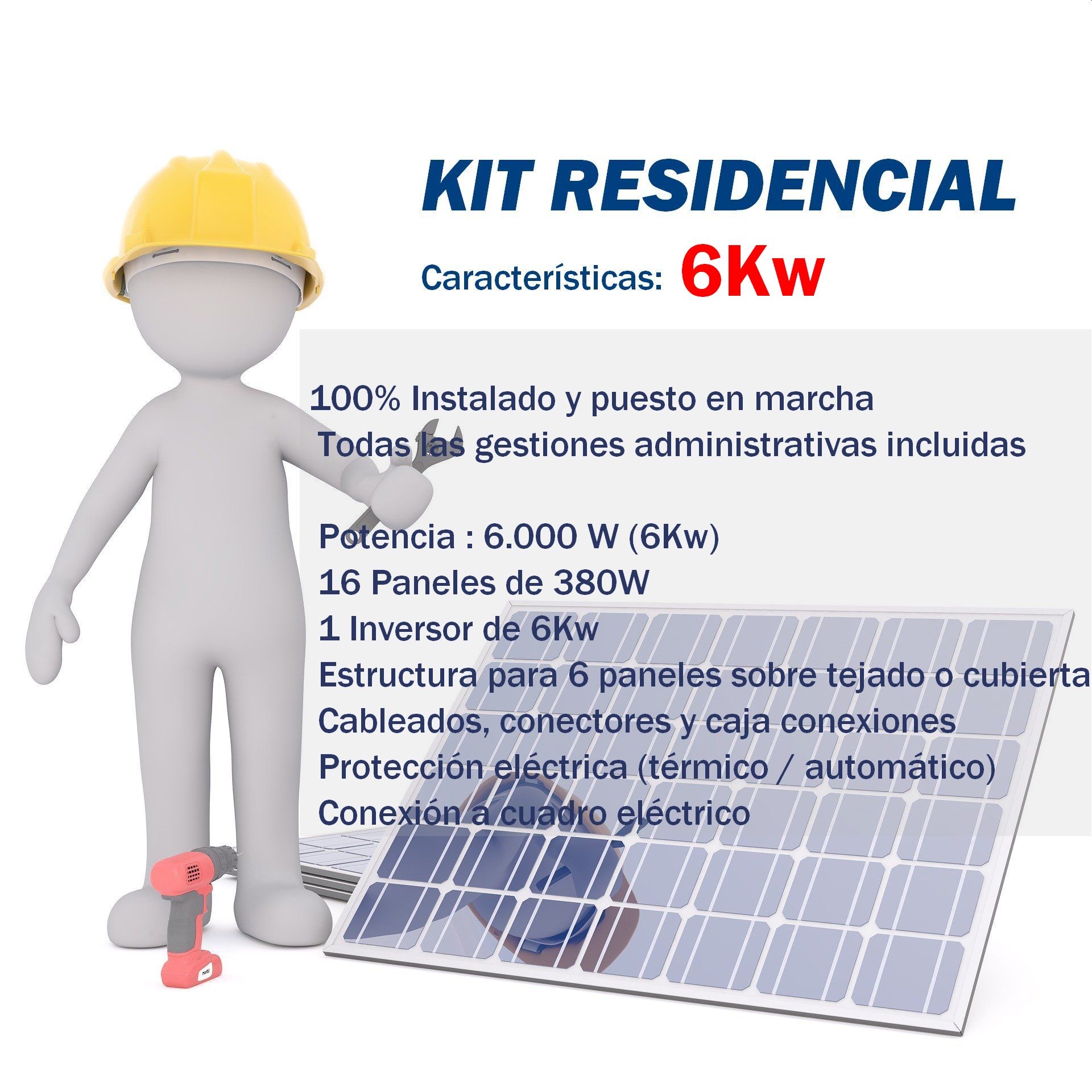 Kit autoconsumo energía solar desde 2Kw a 15Kw -Kit solar financiado - Imagen 7