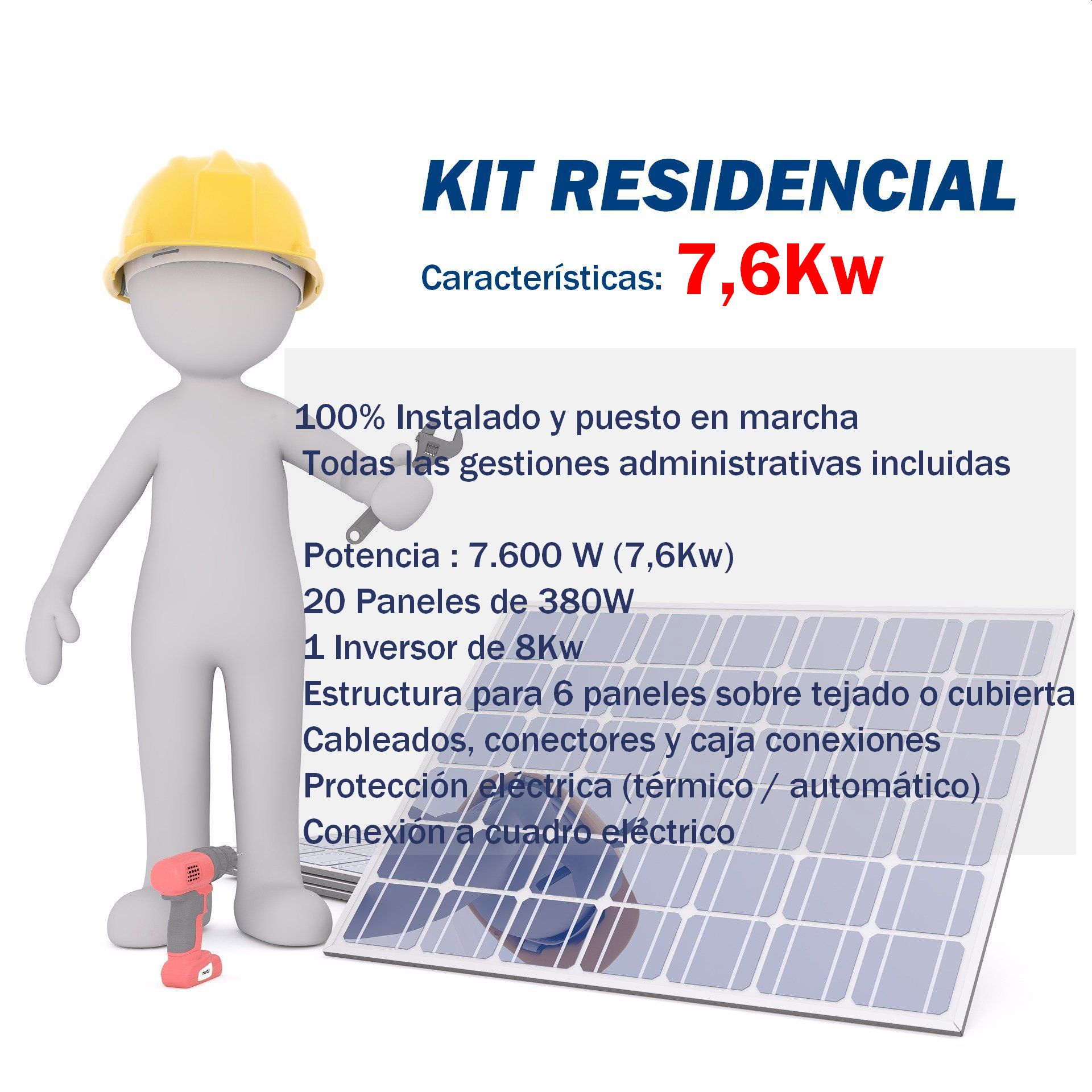 Kit autoconsumo energía solar desde 2Kw a 15Kw -Kit solar financiado - Imagen 8