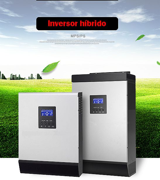 Inversor energía solar aislada y red de 3Kw - 5Kw con cargador baterías - Imagen 2