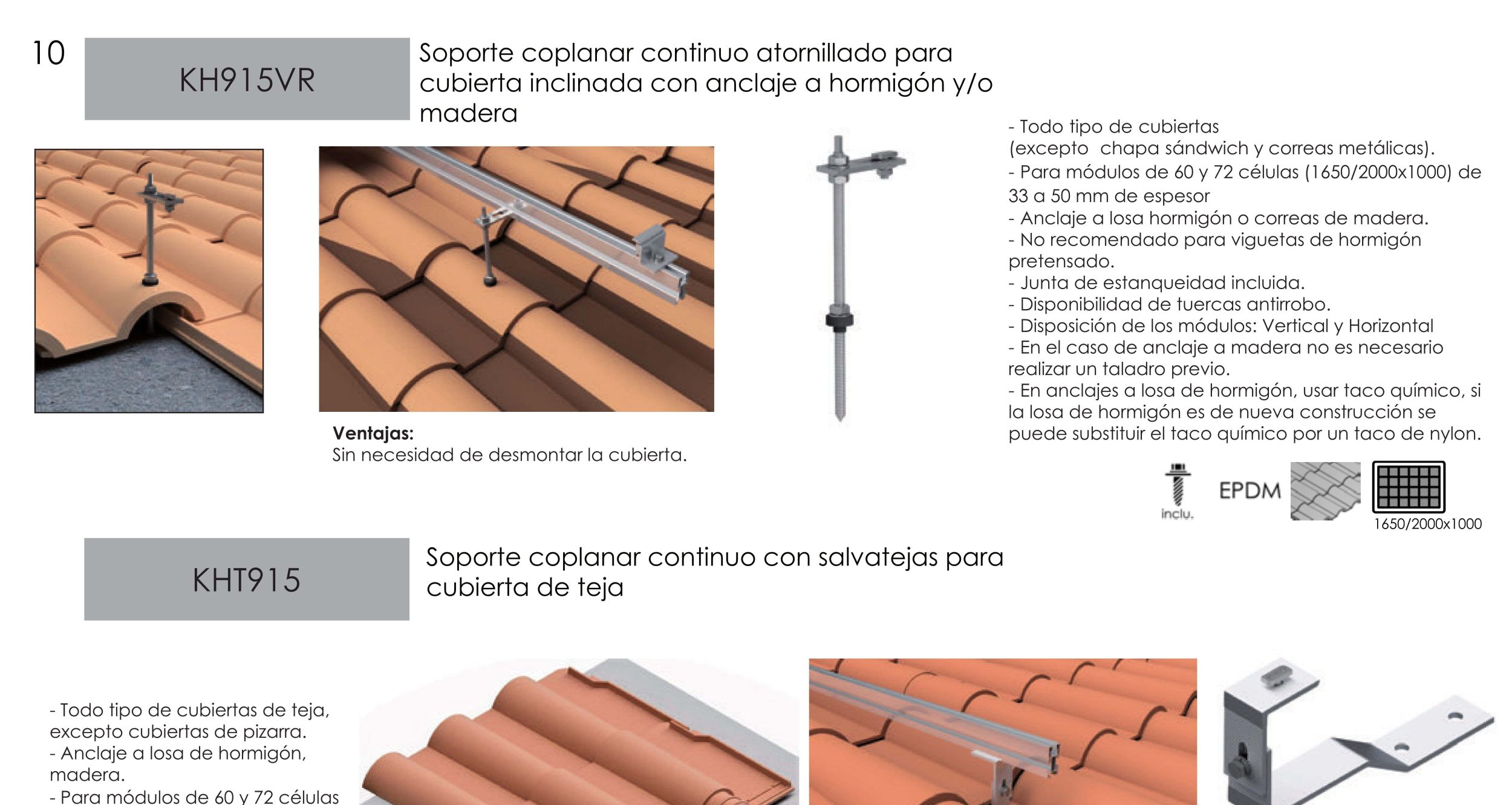 Estructura para montaje en tejado 1P-4P - Imagen 2