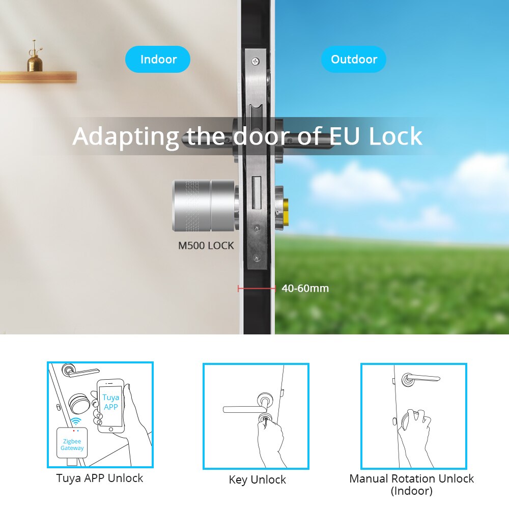 Cerradura inteligente Wifi controlada por Voz con Alexa y/o Google Home fácil de instalar