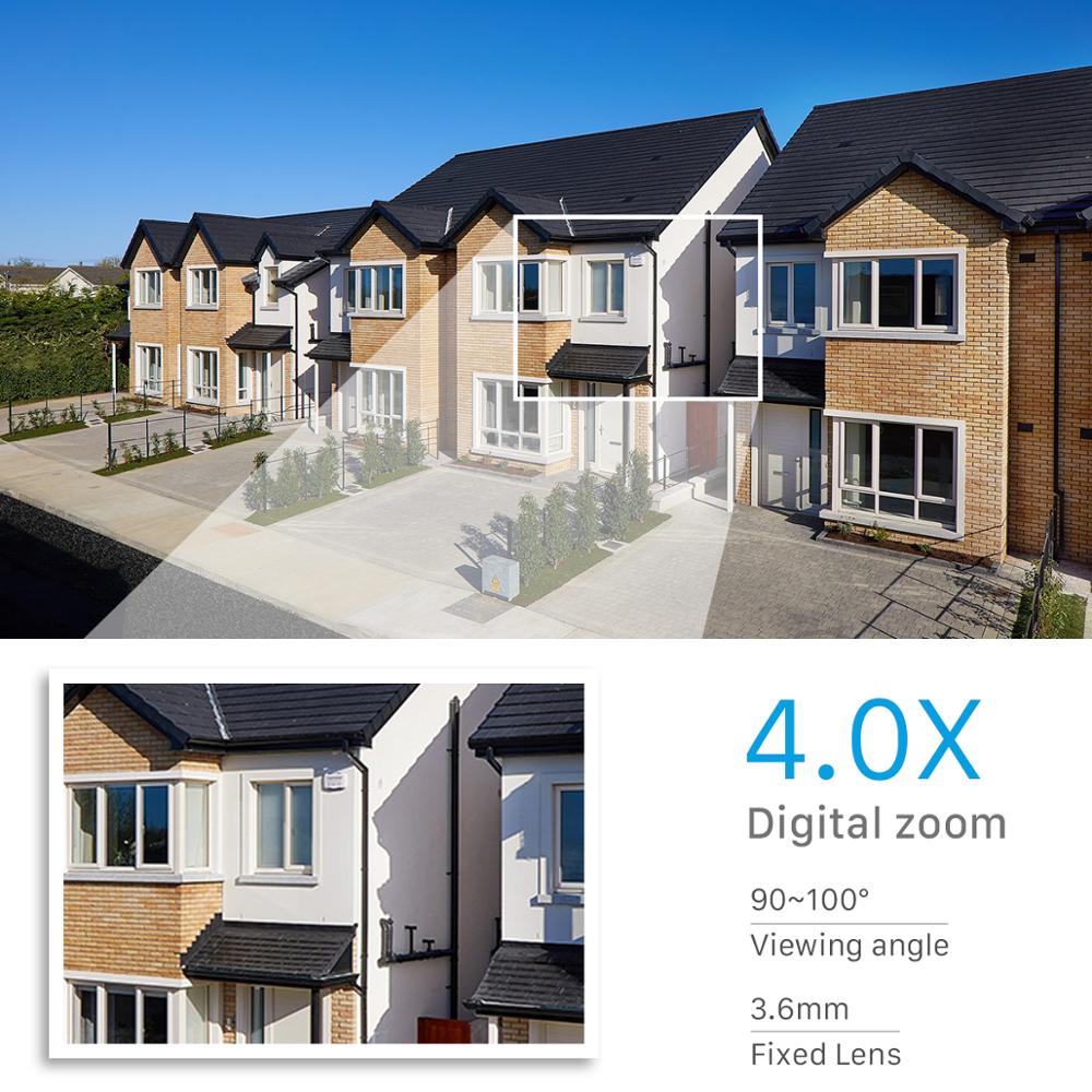 Cámara vigilancia IP WIFI para Exteriores, res 1080P, zoom digital 4X - Imagen 3