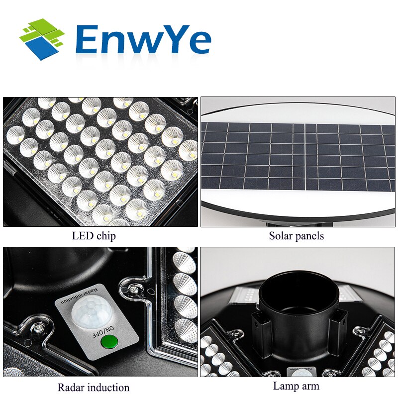 Farolas solares de pared para jardín, iluminación exterior impermeable con Sensor de movimiento PIR remoto, de atardecer a amanecer, 400led - Imagen 5