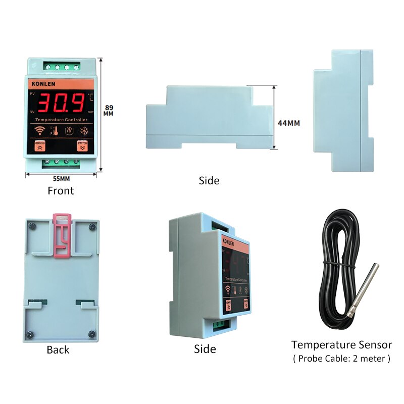 Control temperatura WIFI termo agua caliente, salida 1 relé, válido para Subvención energía solar térmica - Imagen 6