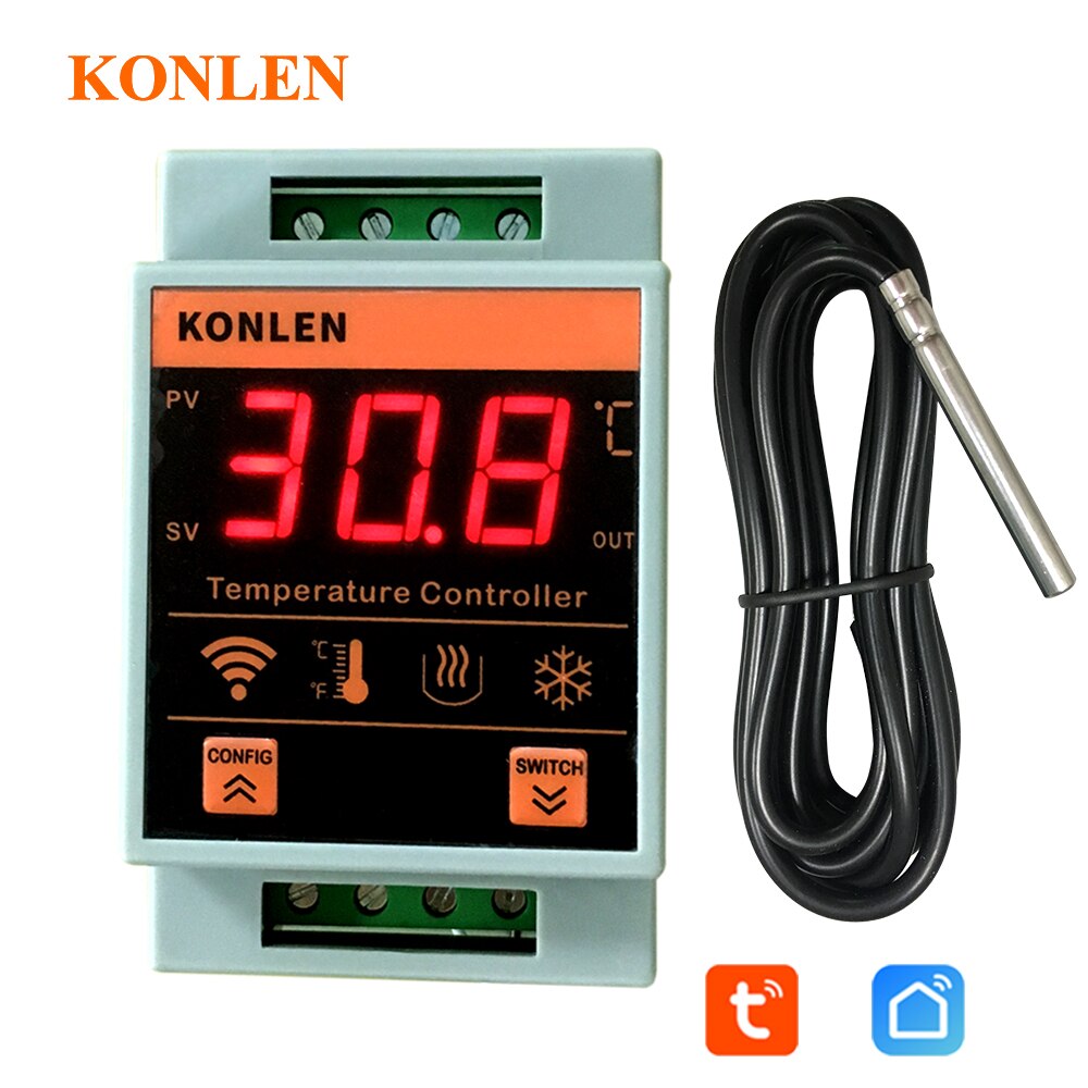 Control temperatura WIFI termo agua caliente, salida 1 relé, válido para Subvención energía solar térmica