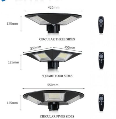 Farolas solares de pared para jardín, iluminación exterior impermeable con Sensor de movimiento PIR remoto, de atardecer a amanecer, 400led