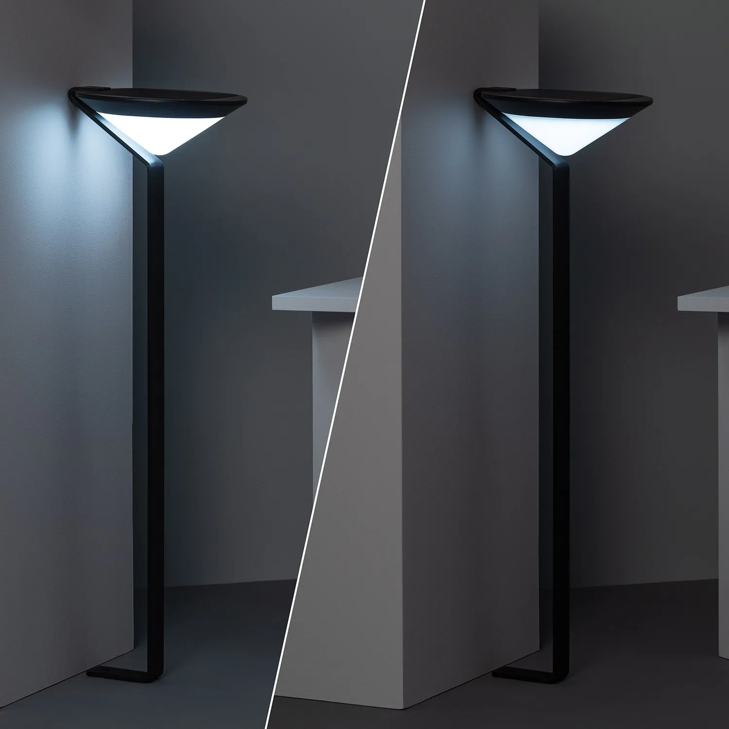 Baliza Solar Exterior, Pie 80cm Detector de Movimiento - Imagen 2